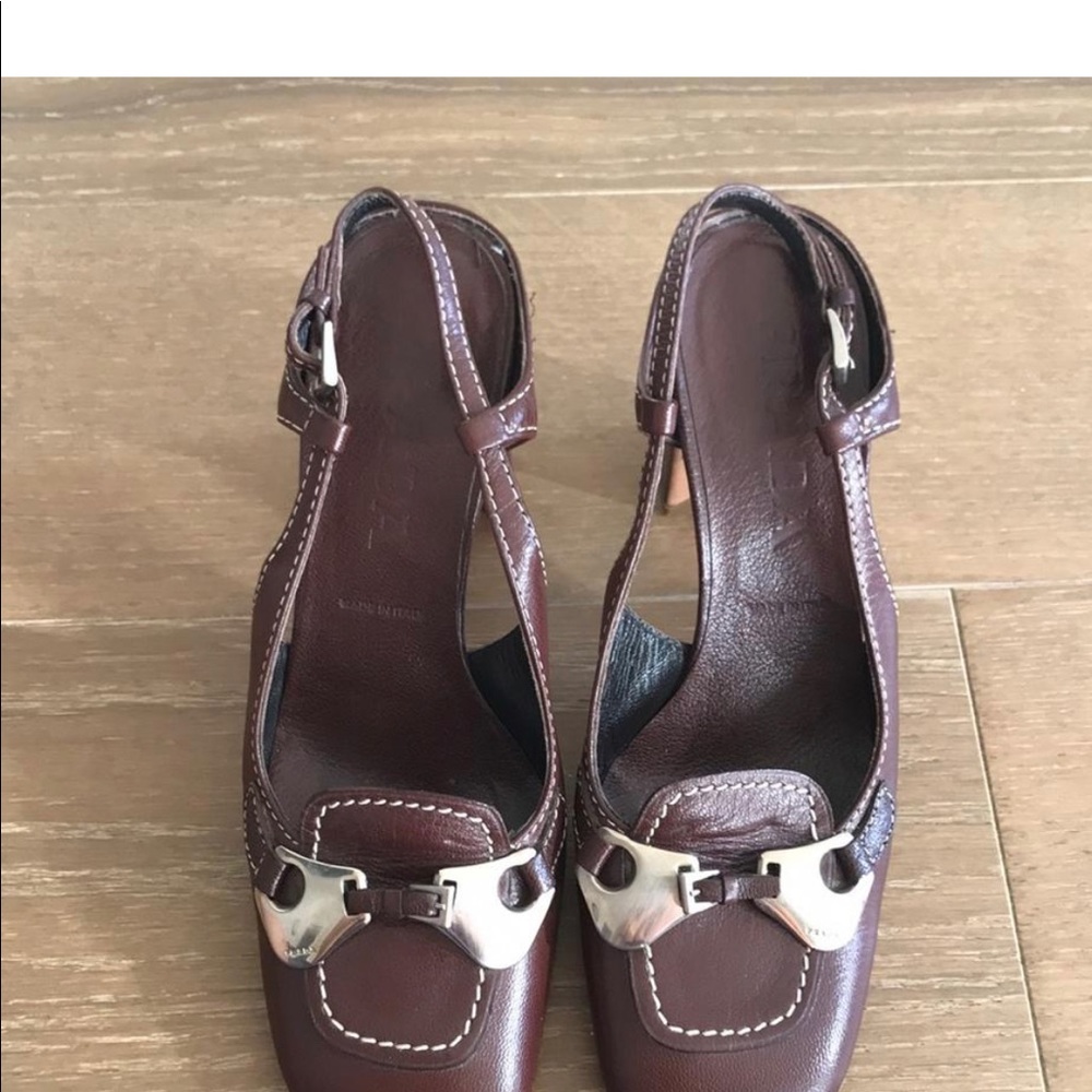 Prada Leather Mules/Slides Shoes - Picture 2 of 7